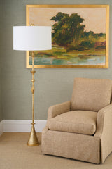 Gia Floor Lamp - Textured Gilt
