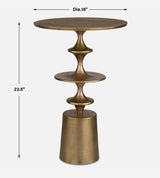 Flight Accent Table, Brass