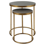 Aragon Nesting Tables, S/2, Gray