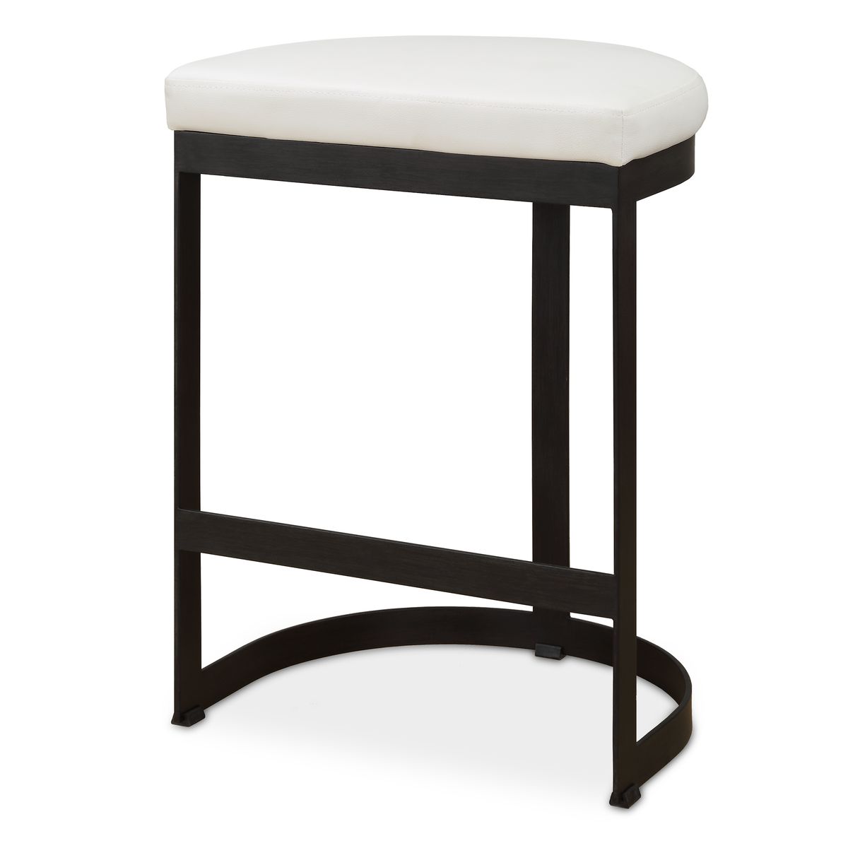Ivanna Counter Stool, Black - White