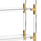 Gainsboro Etagere - Brass