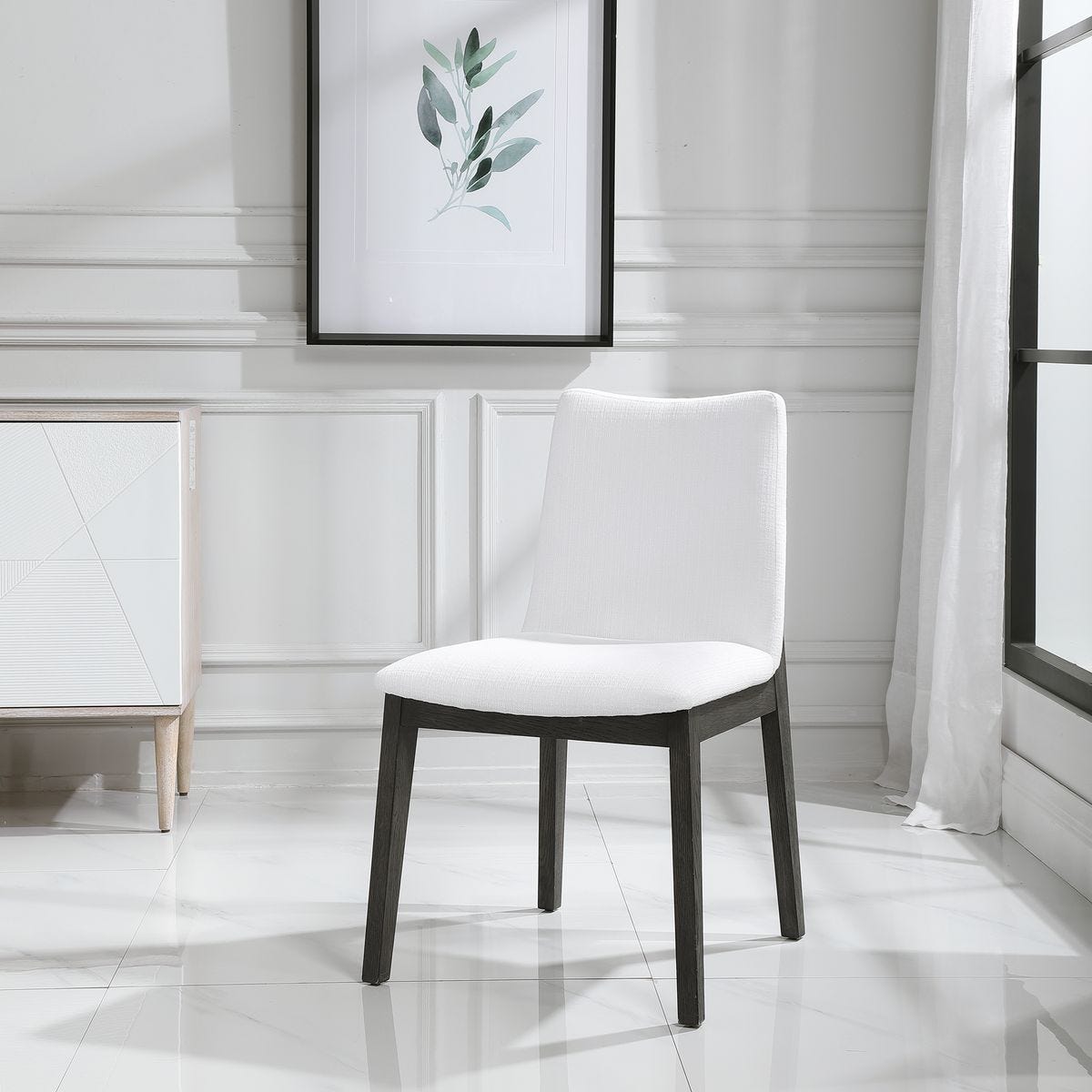Delano Armless Chair, Espresso, 2 Per Box, Priced Each