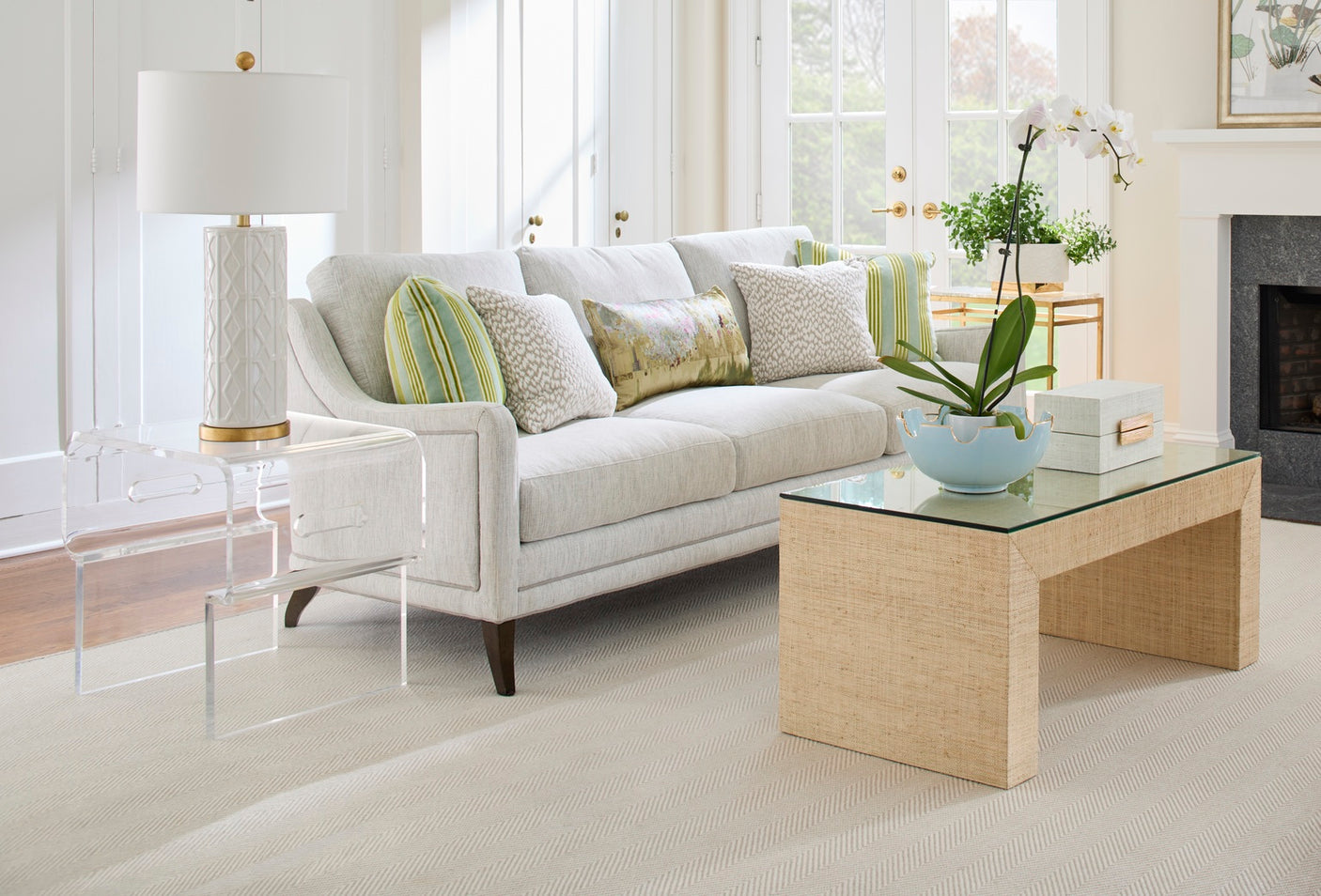 Raffia Boxes - White (S2)