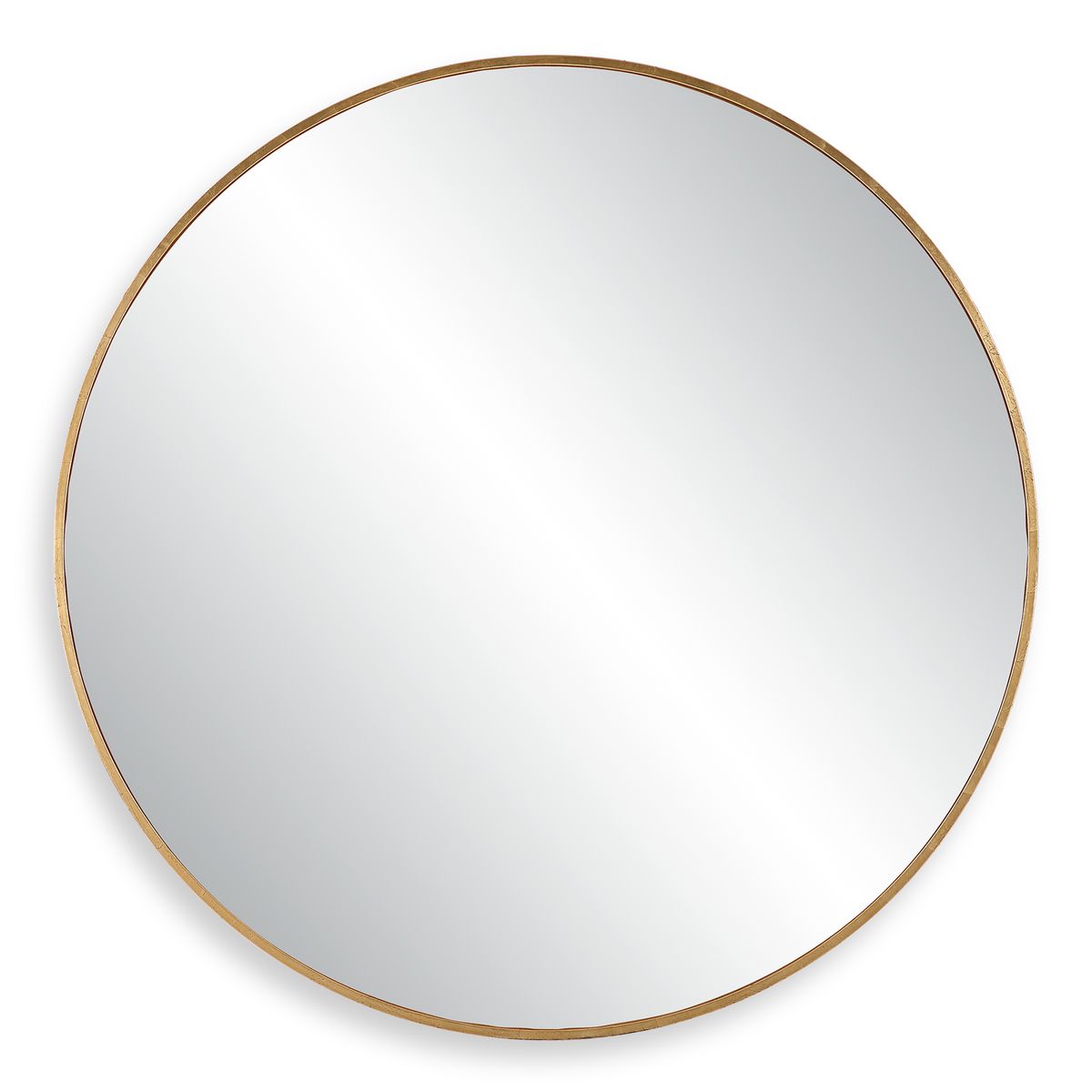 Junius Large Round Mirror, Gold - Kings Fine Art & Decor