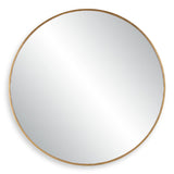 Junius Large Round Mirror, Gold - Kings Fine Art & Decor