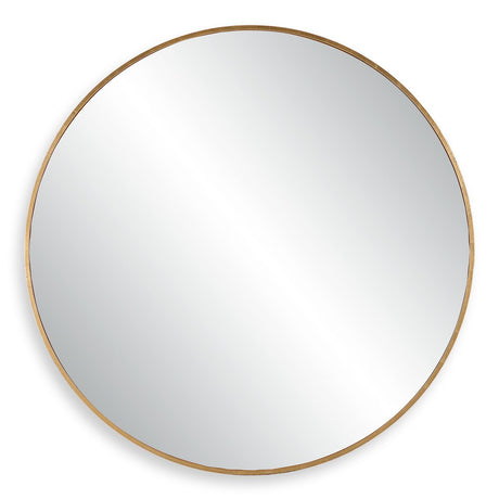 Junius Large Round Mirror, Gold - Kings Fine Art & Decor