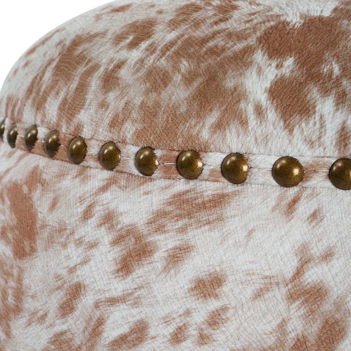 Gumdrop Ottoman, Cow Hide