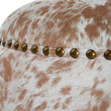 Gumdrop Ottoman, Cow Hide
