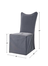 Delroy Armless Chair, Gray, 2 Per Box, Priced Each