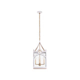 Quatrefoil Lantern - White