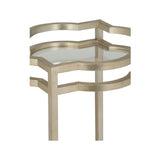 Quatrefoil Bar Cart - Silver