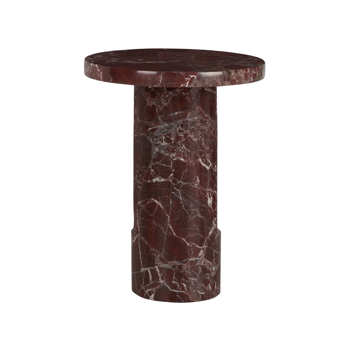 George Marble Side Table - Garnet