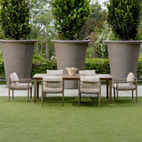 Teak Flow Outdoor Bowl, Natural