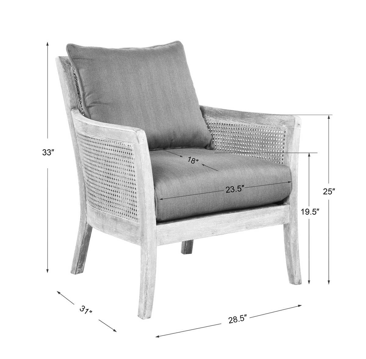 Encore Armchair, Gray