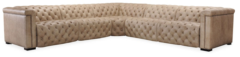 Hooker Furniture Savion Grandier 5-Piece Power HR Sectional w/2 Power Recline SS434-G5PS-082