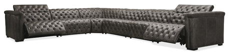 Hooker Furniture Savion Grandier 6 pc Sectional w/3 PWR Recline PWR Headrest SS434-G6PS-096