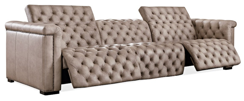 Hooker Furniture Savion Grandier Power Recliner Sofa w/ Power Headrest SS434-GP3-082