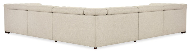 Hooker Furniture Savion Deux 5 Seat Sectional with Three Power Recliners and Six Power Headrests SS435-5PC3-414