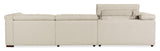 Hooker Furniture Savion Deux 5 Seat Sectional with Four Power Recliners and Six Power Headrests SS435-5PC4-414