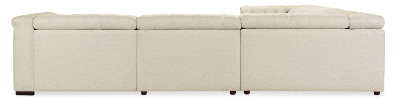 Hooker Furniture Savion Deux 5 Seat Sectional with Four Power Recliners and Six Power Headrests SS435-5PC4-414