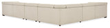 Hooker Furniture Savion Deux 6 Seat Sectional with Three Power Recliners and Seven Power Headrests SS435-6PC3-414