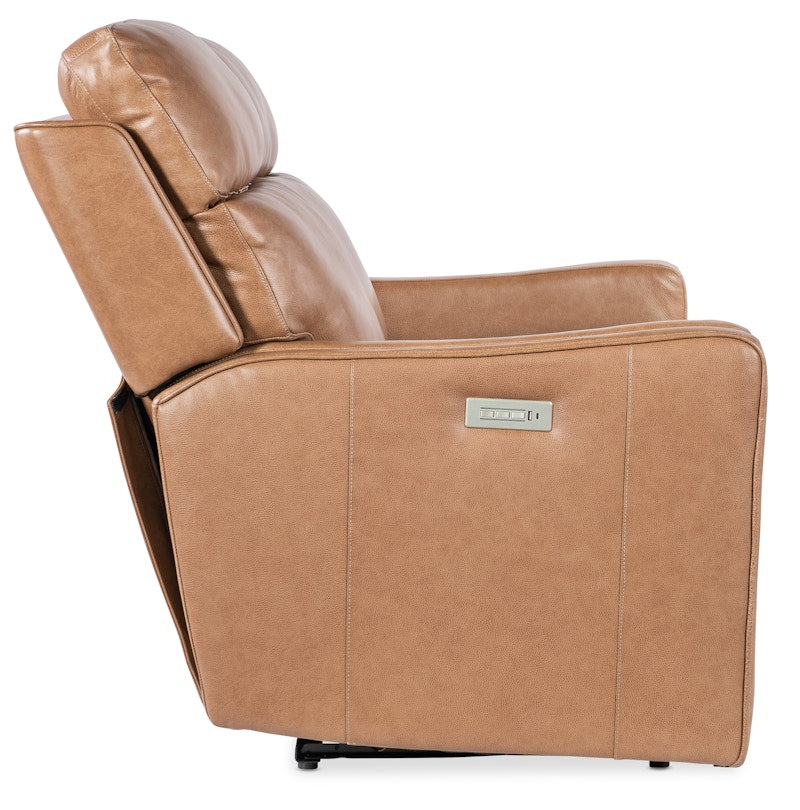 Hooker Furniture Twain Zero Gravity Power Loveseat with Power Headrest and Lumbar SS645-PHZL2-080