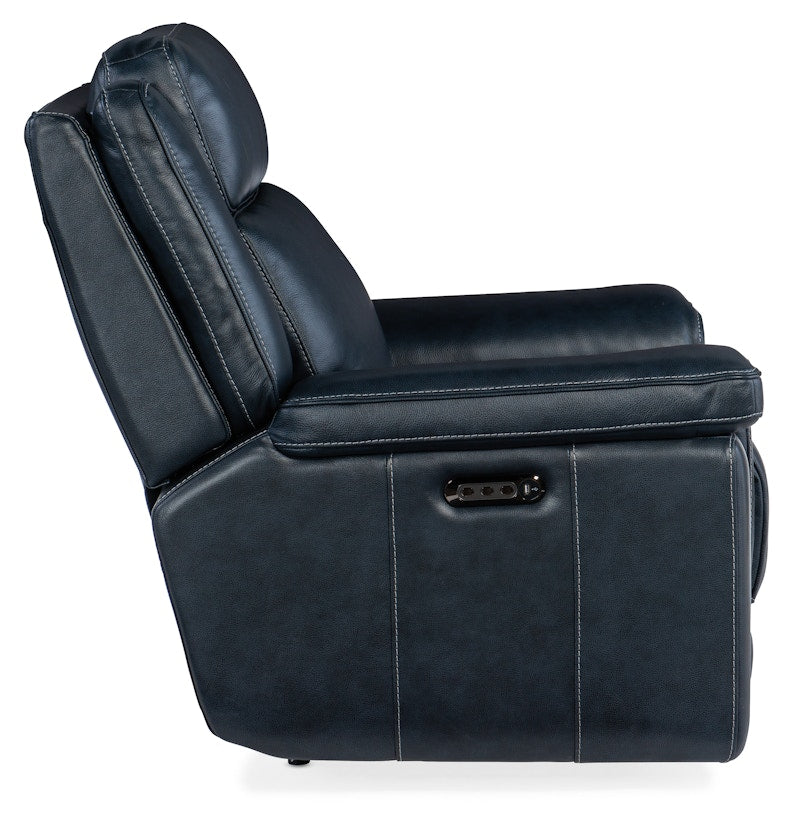 Hooker Furniture Montel Lay Flat Power Recliner with Power Headrest & Lumbar SS705-PHL1-047