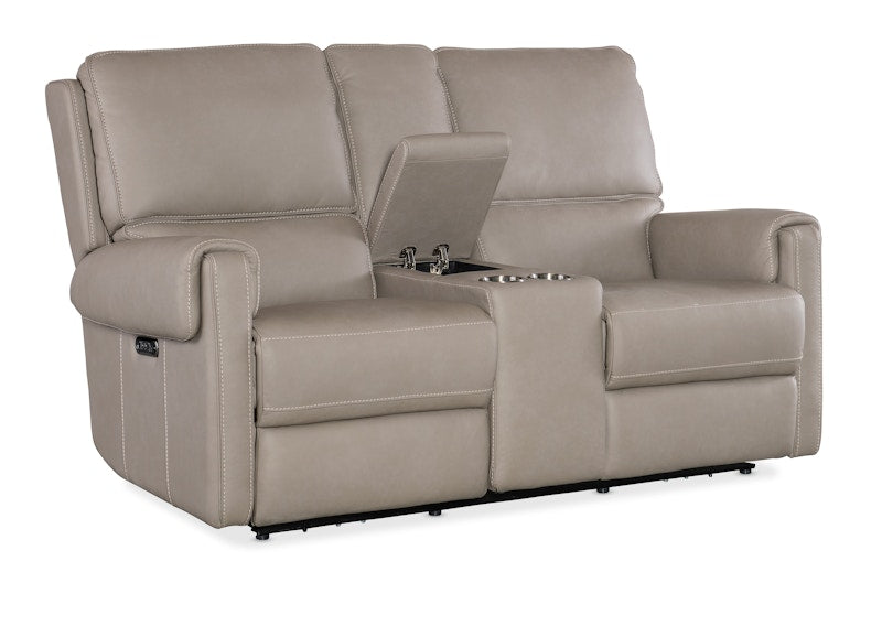 Hooker Furniture Somers Power Console Loveseat w/Power Headrest SS718-PHZC2-090