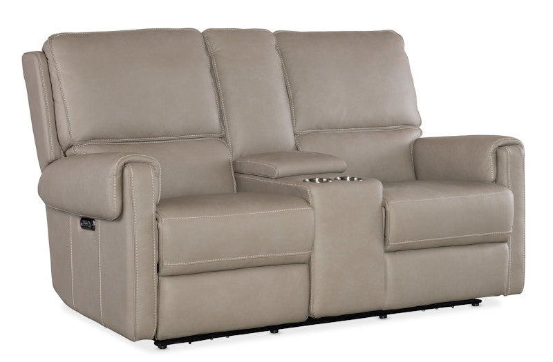 Hooker Furniture Somers Power Console Loveseat w/Power Headrest SS718-PHZC2-090