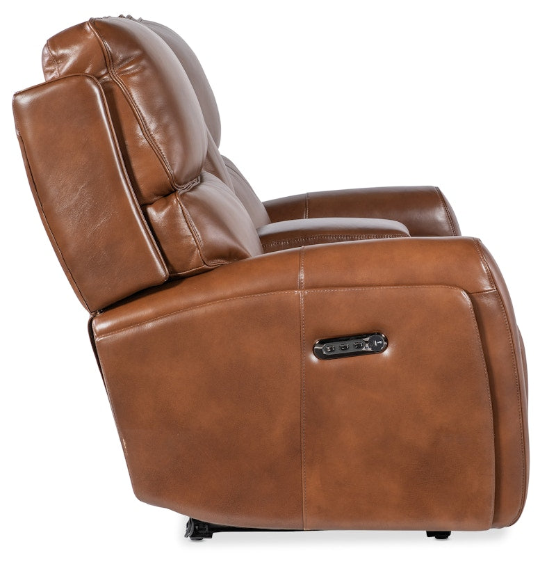 Hooker Furniture Crosby Zero Gravity Power Console Loveseat with Power Headrest and Lumbar SS741-PHZL2C-080