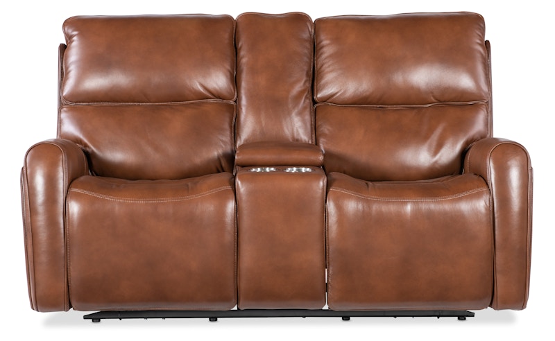 Hooker Furniture Crosby Zero Gravity Power Console Loveseat with Power Headrest and Lumbar SS741-PHZL2C-080