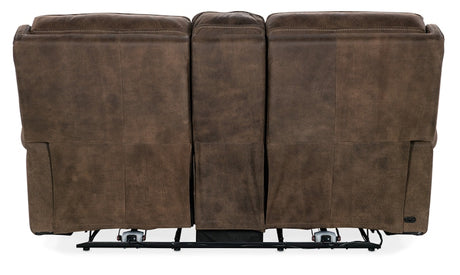 Hooker Furniture Wheeler Power Console Loveseat with Power Headrest SS762-PHZC2-085