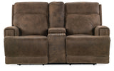 Hooker Furniture Wheeler Power Console Loveseat with Power Headrest SS762-PHZC2-085