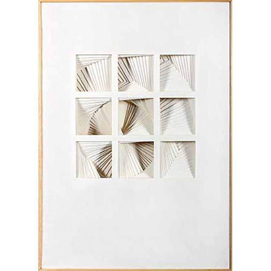 FG6042C01 3D Art consisting of layers of White Felt, framed in a Contemporary Natural Frame.
Top Mat: 1136-W Finished Size: W 20.00 in x H 28.00 in