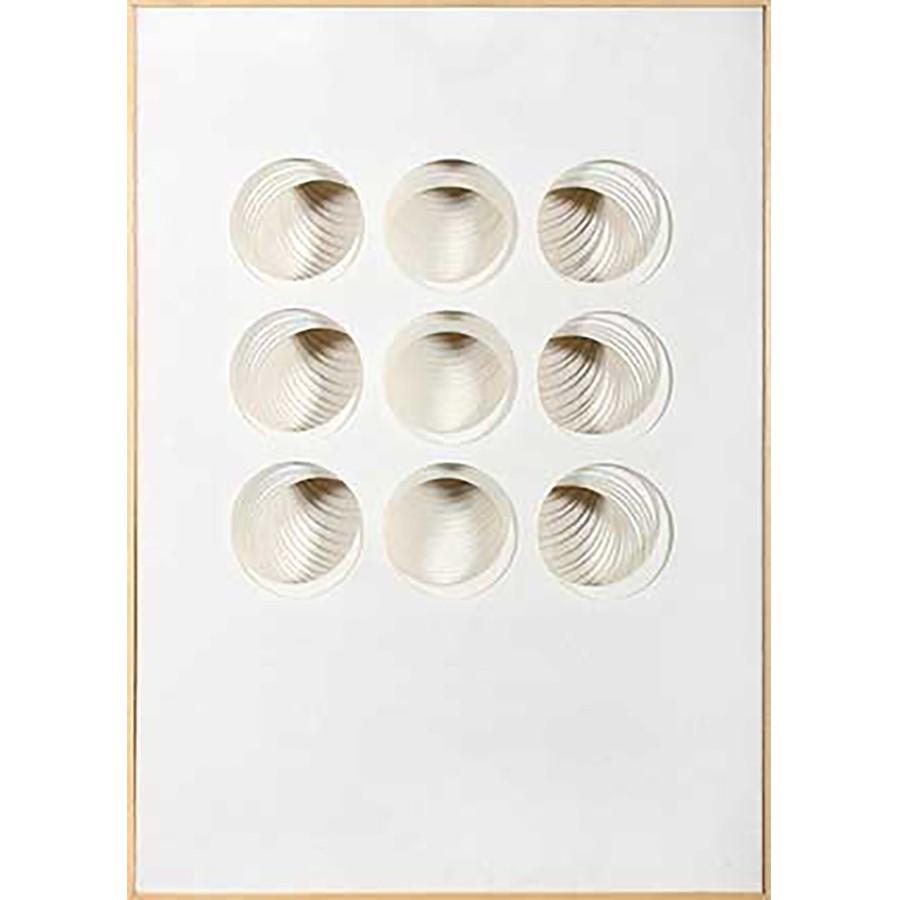 FG6042C02 3D Art consisting of layers of White Felt, framed in a Contemporary Natural Frame.
Top Mat: 1136-W Finished Size: W 20.00 in x H 28.00 in