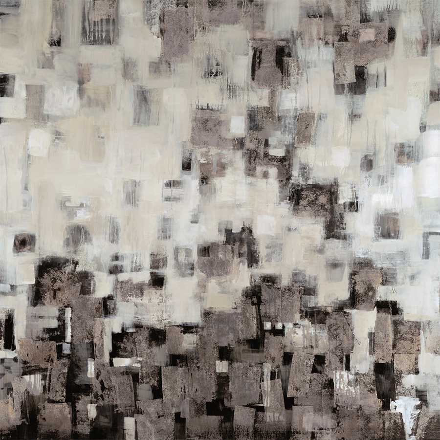 CITY NIGHTS, SILVER by Liz Jardine, Item#CG001106C, Matte Canvas, Art, Giclée on Canvas, Square, Medium