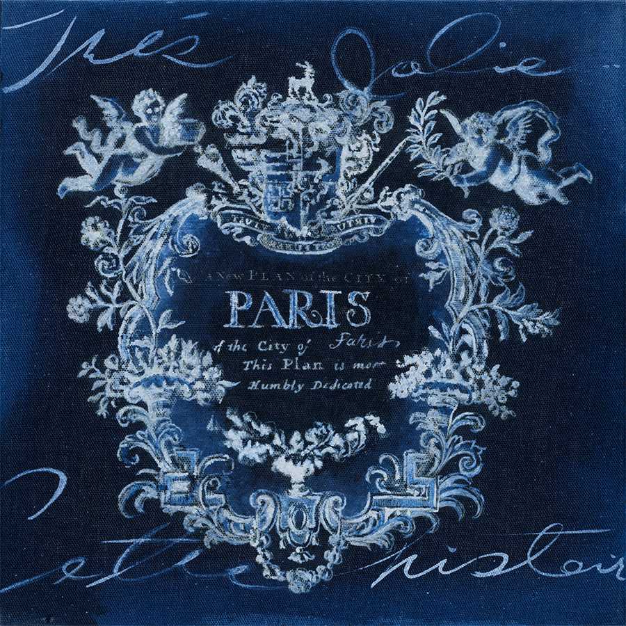 PARIS ALT V2 by Liz Jardine, Item#CG001151C, Matte Canvas, Art, Giclée on Canvas, Square, Small