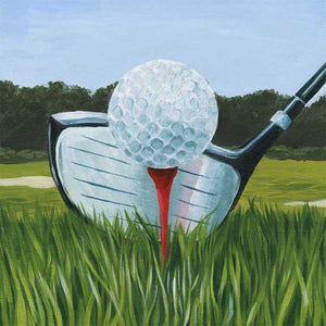 TEE OFF I by Grace Popp , Item#CG001376C, Matte Canvas, Art, Giclée on Canvas, Square, Small