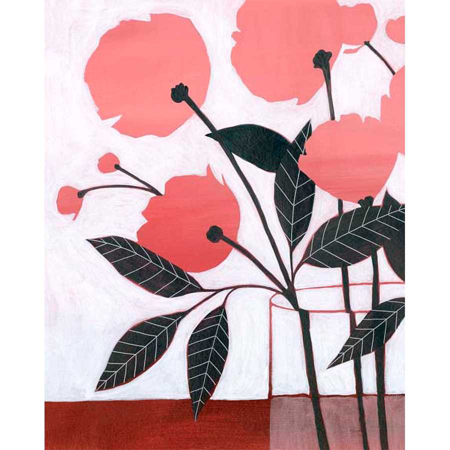FLOWER SCREEN I by Grace Popp , Item#CG001430C, Matte Canvas, Art, Giclée on Canvas, Vertical, Small