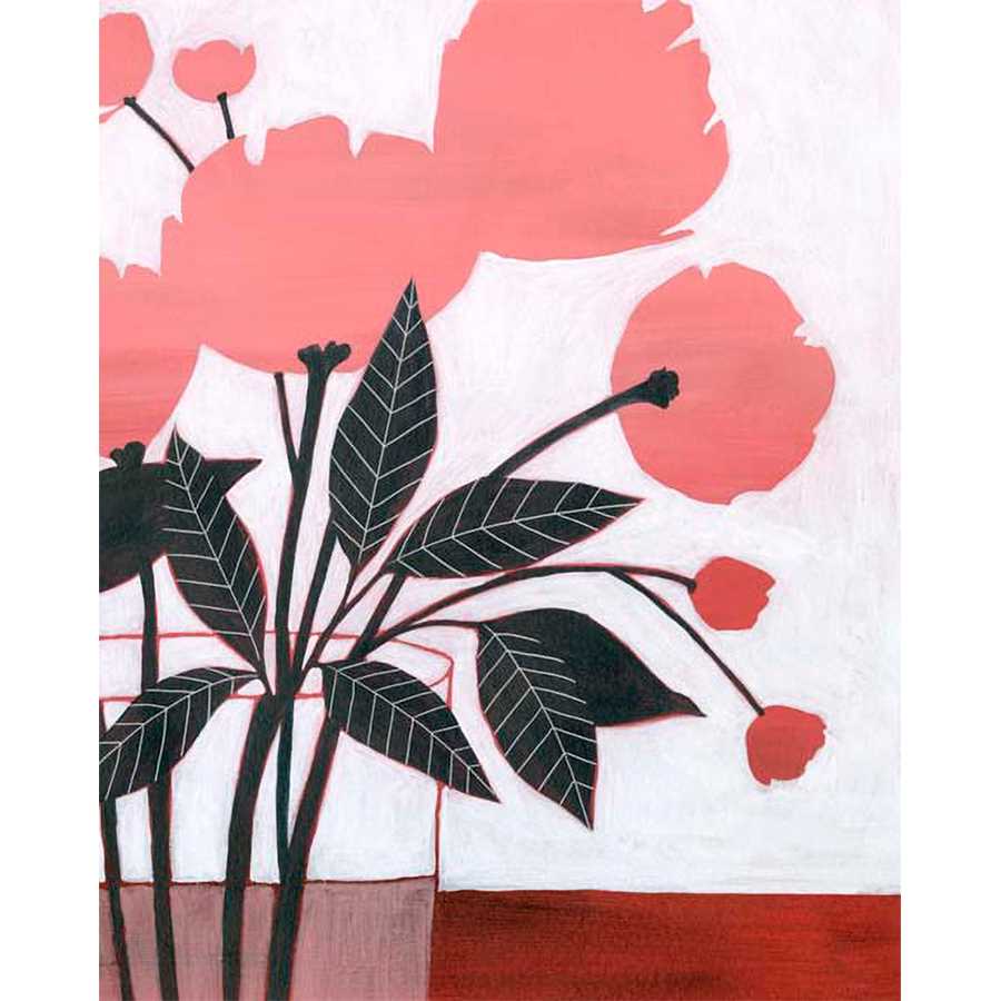 FLOWER SCREEN II by Grace Popp , Item#CG001431C, Matte Canvas, Art, Giclée on Canvas, Vertical, Small
