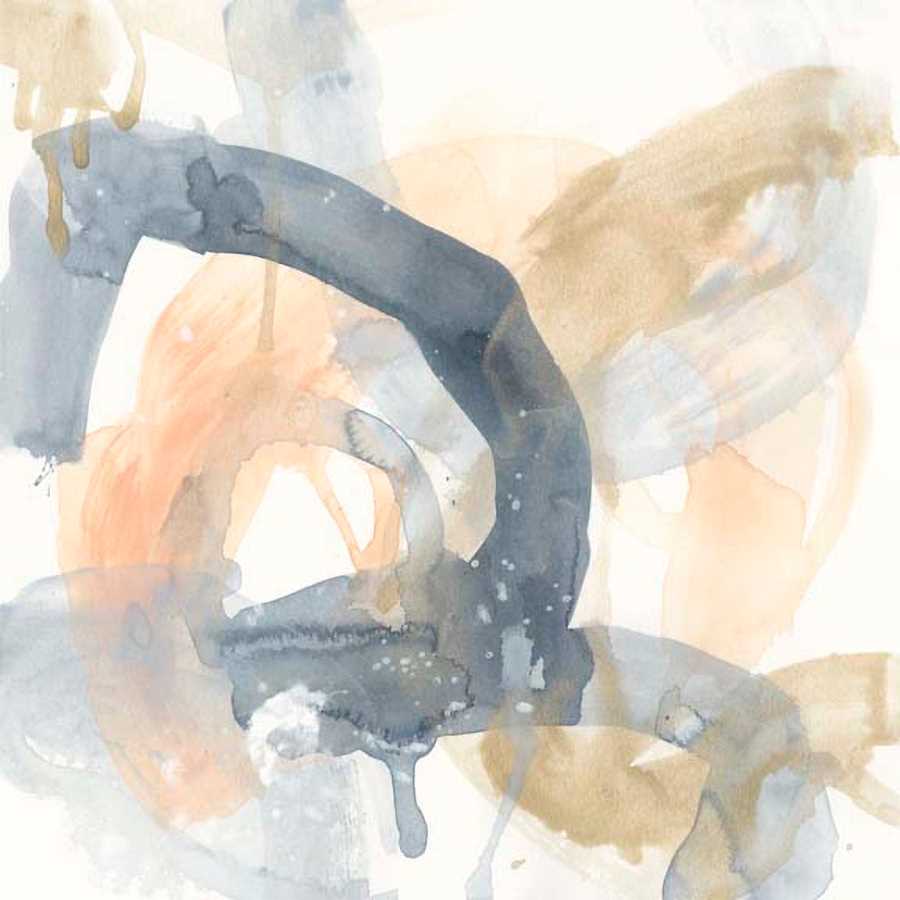 LIQUID BLUEPRINT III by June Erica Vess , Item#CG001532C, Matte Canvas, Art, Giclée on Canvas, Square, Small