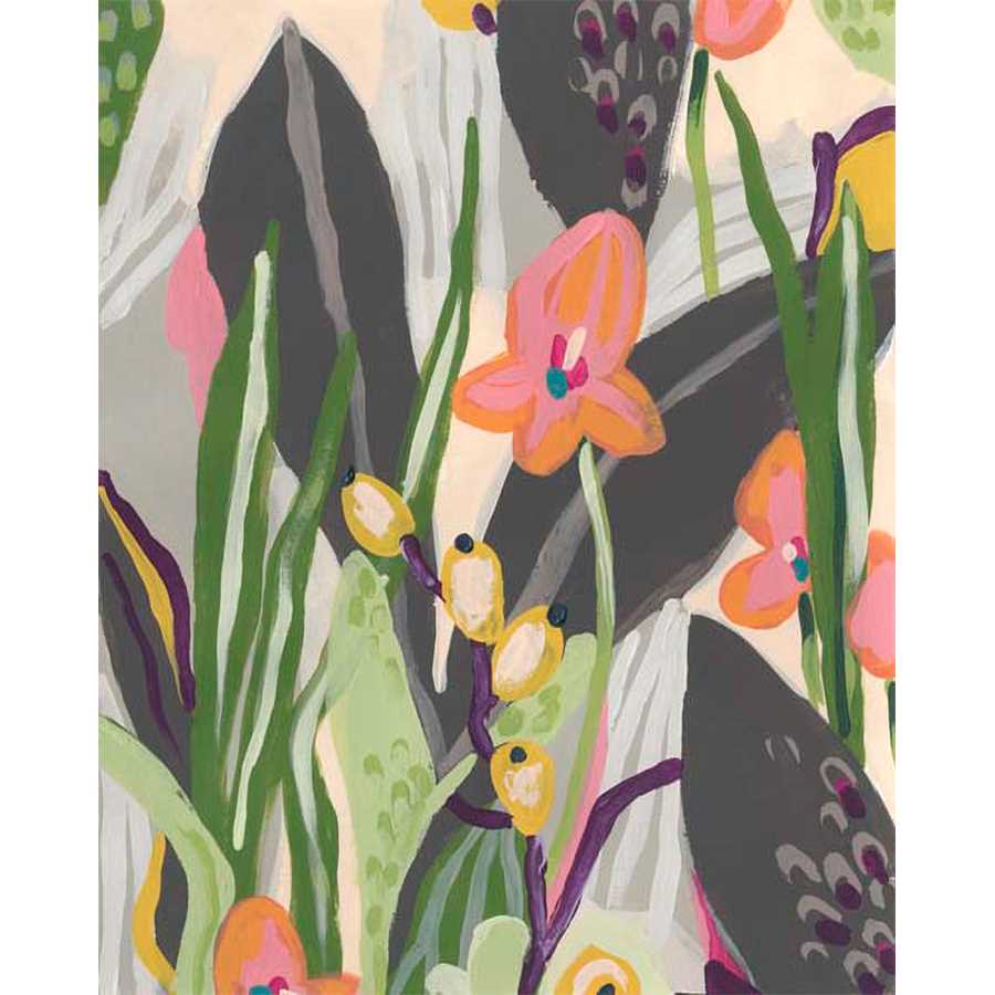 VIBRANT LADYSLIPPERS I by June Erica Vess , Item#CG001550C, Matte Canvas, Art, Giclée on Canvas, Vertical, Small