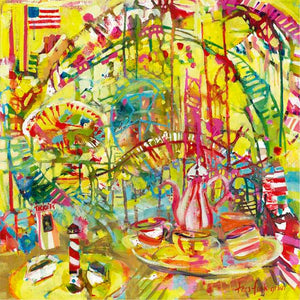FUNLANDS II by Tara Funk Grim , Item#CG001640C, Matte Canvas, Art, Giclée on Canvas, Square, Medium