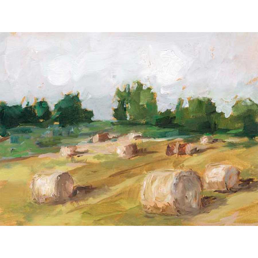 HAY FIELD I by Ethan Harper , Item#CG002061C, Matte Canvas, Art, Giclée on Canvas, Horizontal, Small