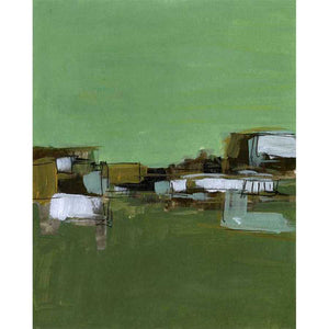 ABSTRACT VILLAGE I by Melissa Wang , Item#CG002114C, Matte Canvas, Art, Giclée on Canvas, Vertical, Small