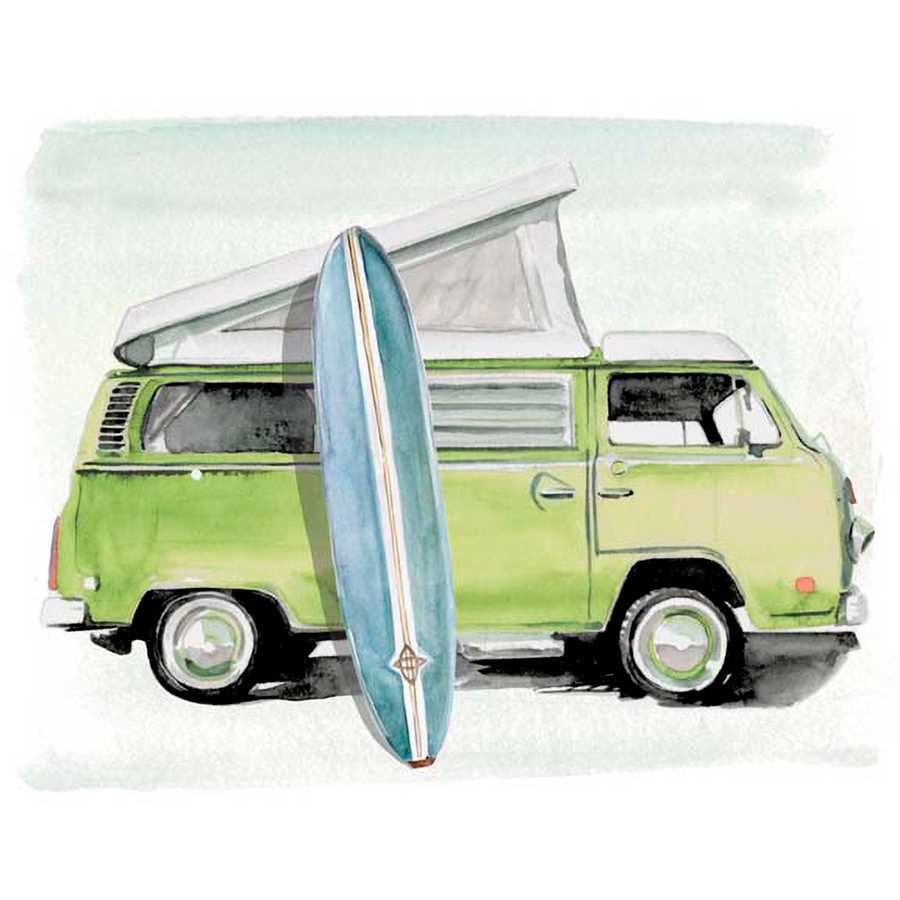 SURF WAGON I by Jennifer Paxton Parker , Item#CG002189C, Matte Canvas, Art, Giclée on Canvas, Horizontal, Small