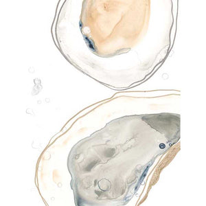 OCEAN OYSTERS I by June Erica Vess , Item#CG002199C, Matte Canvas, Art, Giclée on Canvas, Vertical, Small