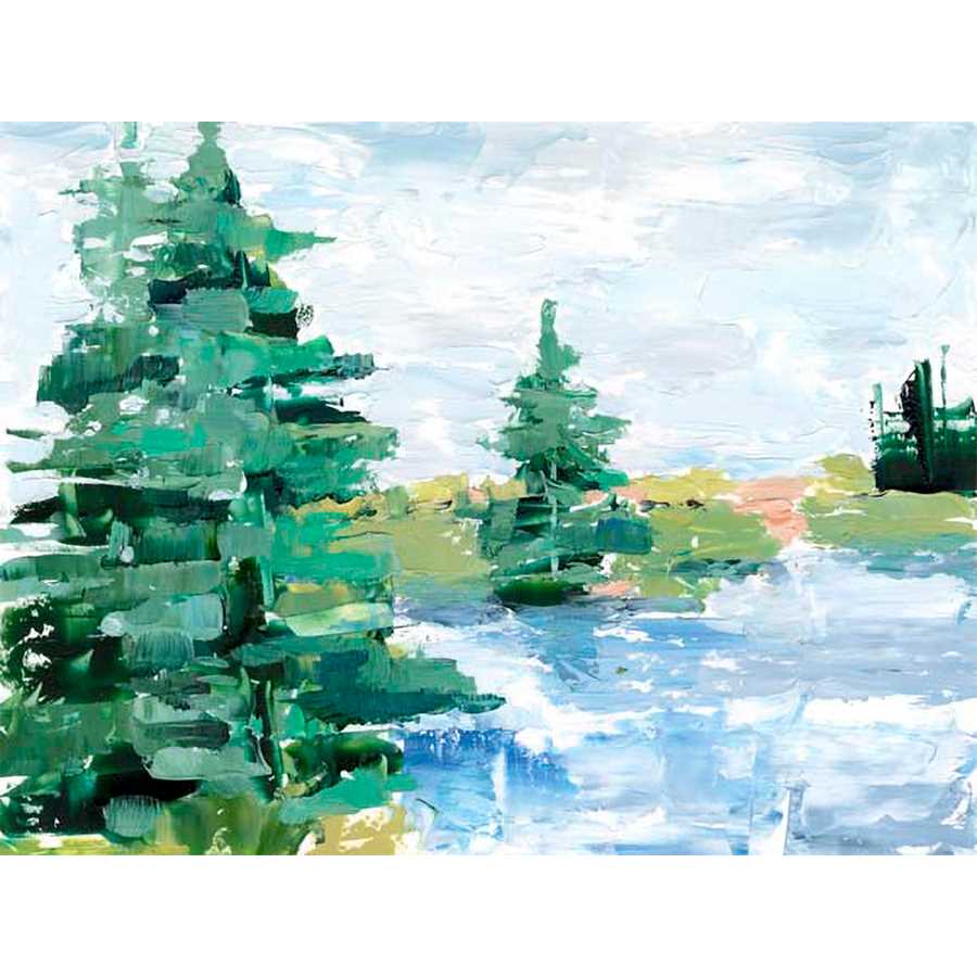 EVERGREEN LAKE I by Ethan Harper , Item#CG002205C, Matte Canvas, Art, Giclée on Canvas, Horizontal, Small