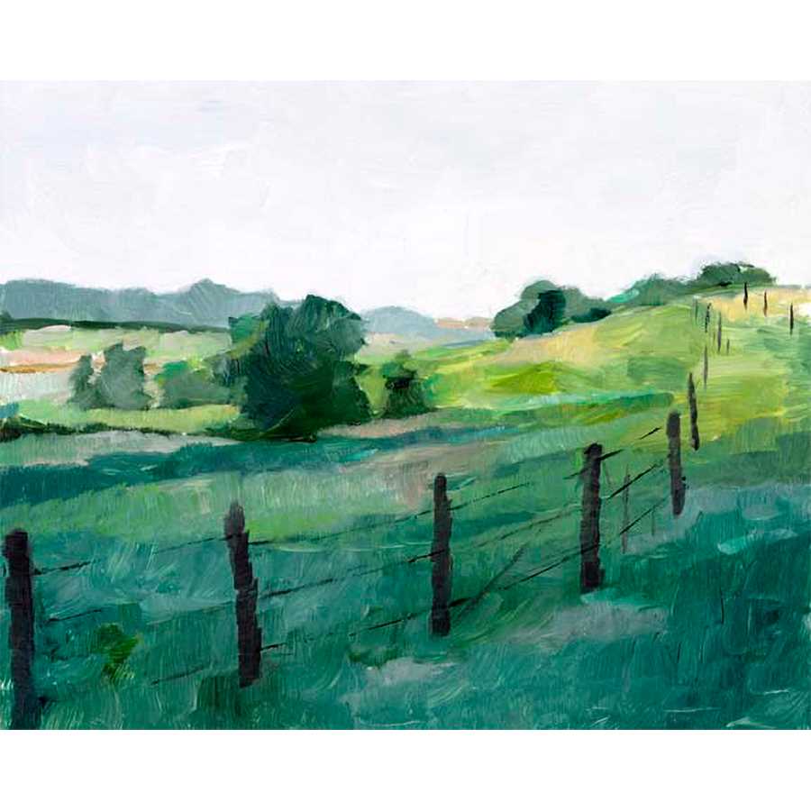 FENCE LINE I by Ethan Harper , Item#CG002239C, Matte Canvas, Art, Giclée on Canvas, Horizontal, Small