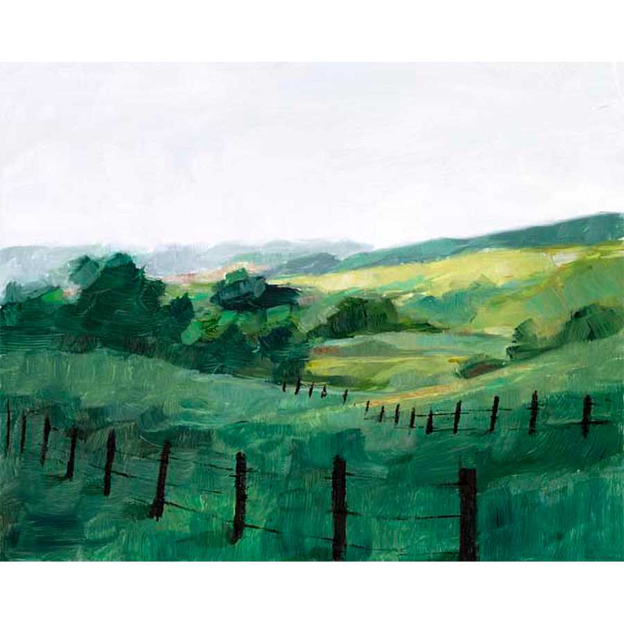 FENCE LINE II by Ethan Harper , Item#CG002240C, Matte Canvas, Art, Giclée on Canvas, Horizontal, Small
